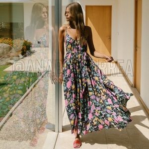 NWT Spell Butterfly Strappy Maxi Dress in Firefly Medium